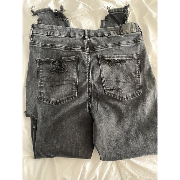 American Eagle Women’s Size 14 Regular Black Jeggings, New Without‎ Tags - Picture 2 of 4